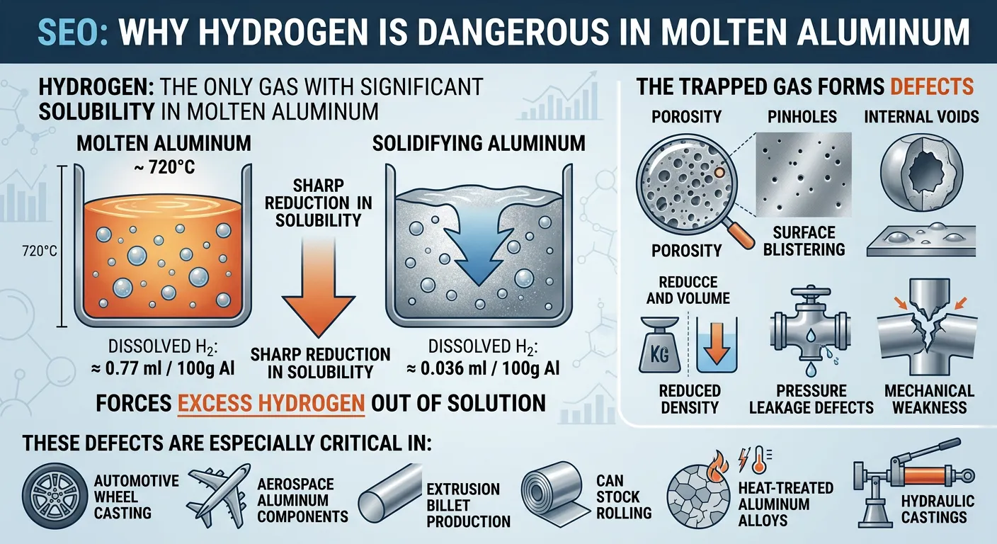 Why Hydrogen Is Dangerous in Molten Aluminum
