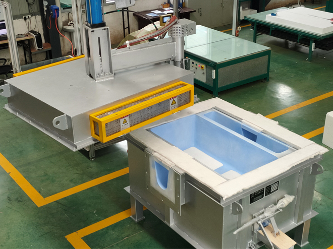the correct position of ceramic foam filter in the plate filter box