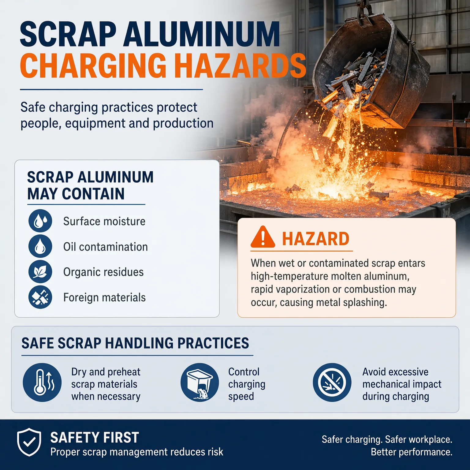 Scrap Aluminum Charging Hazards