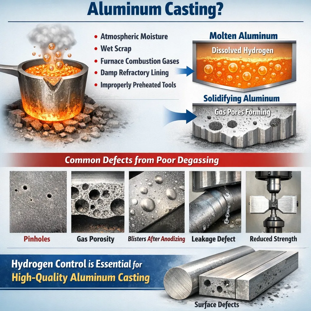 Why Is Hydrogen Removal Important in Aluminum Casting?