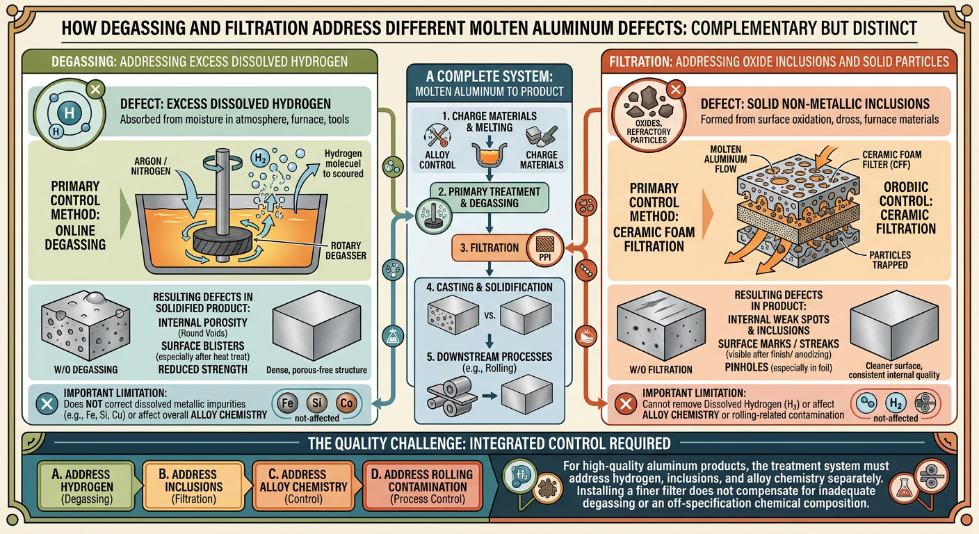 How Do Degassing and Filtration Address Different Defects